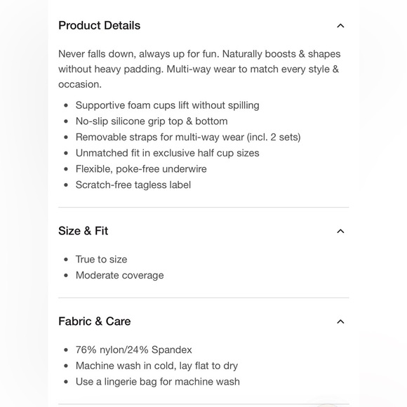 ThirdLove — 24/7 Classic Black Strapless Bra with Detachable Straps - Picture 6 of 8